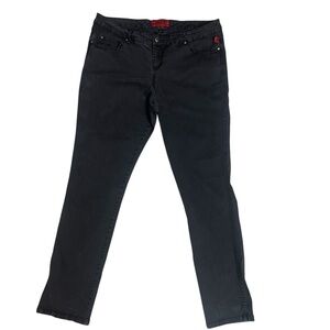 Tripp NYC Womens‎ Jeans 20T Tall Black Stretch Zip Vintage Pre Owned gothic